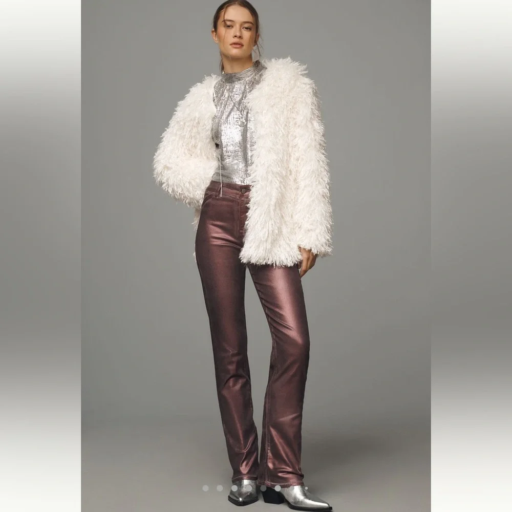 Anthropologie NWT Sz XS shaggy faux fur jacket; top-rated & sold out @anthro - Picture 8 of 16